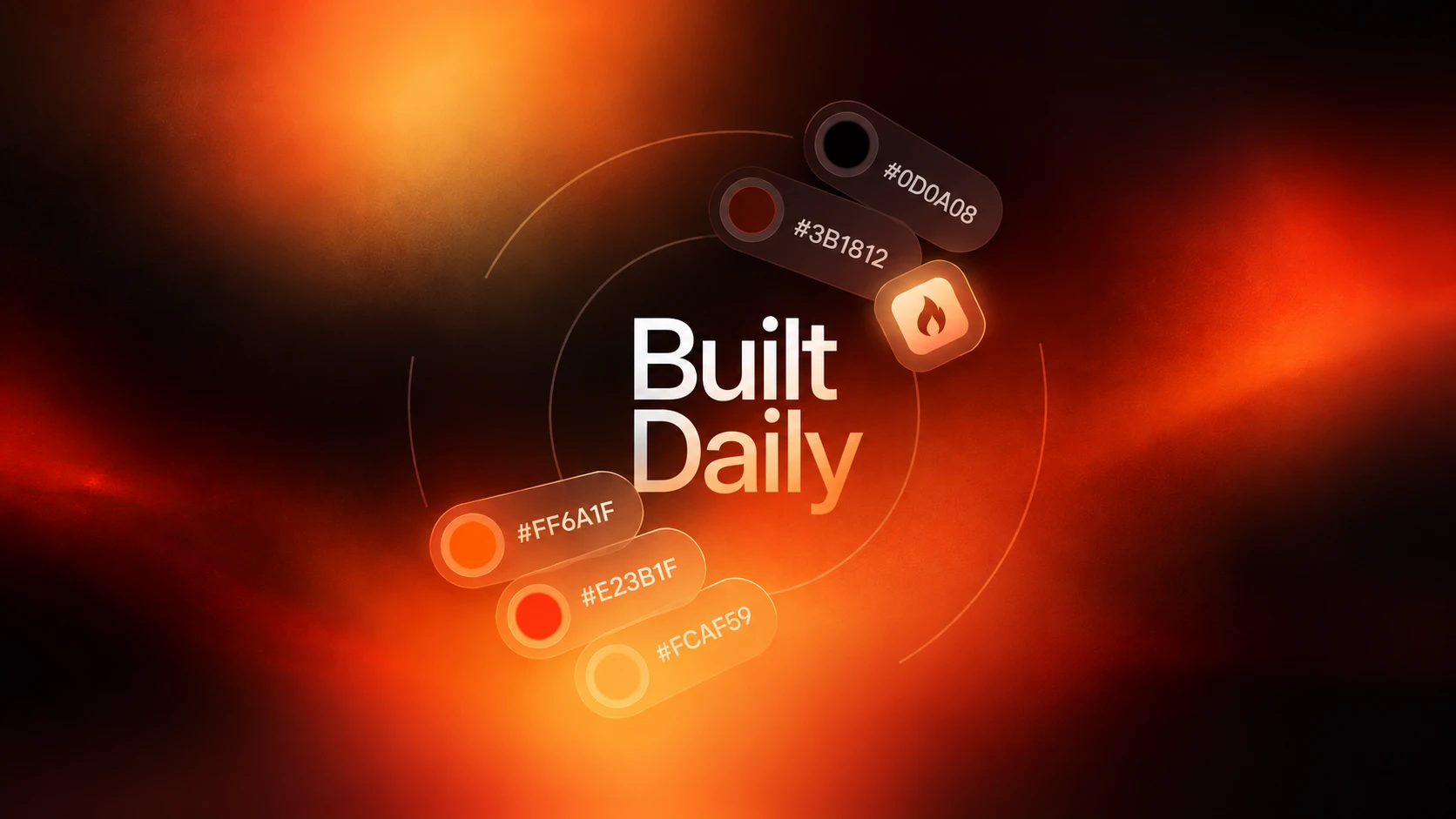 Colour palette — Built Daily campaign